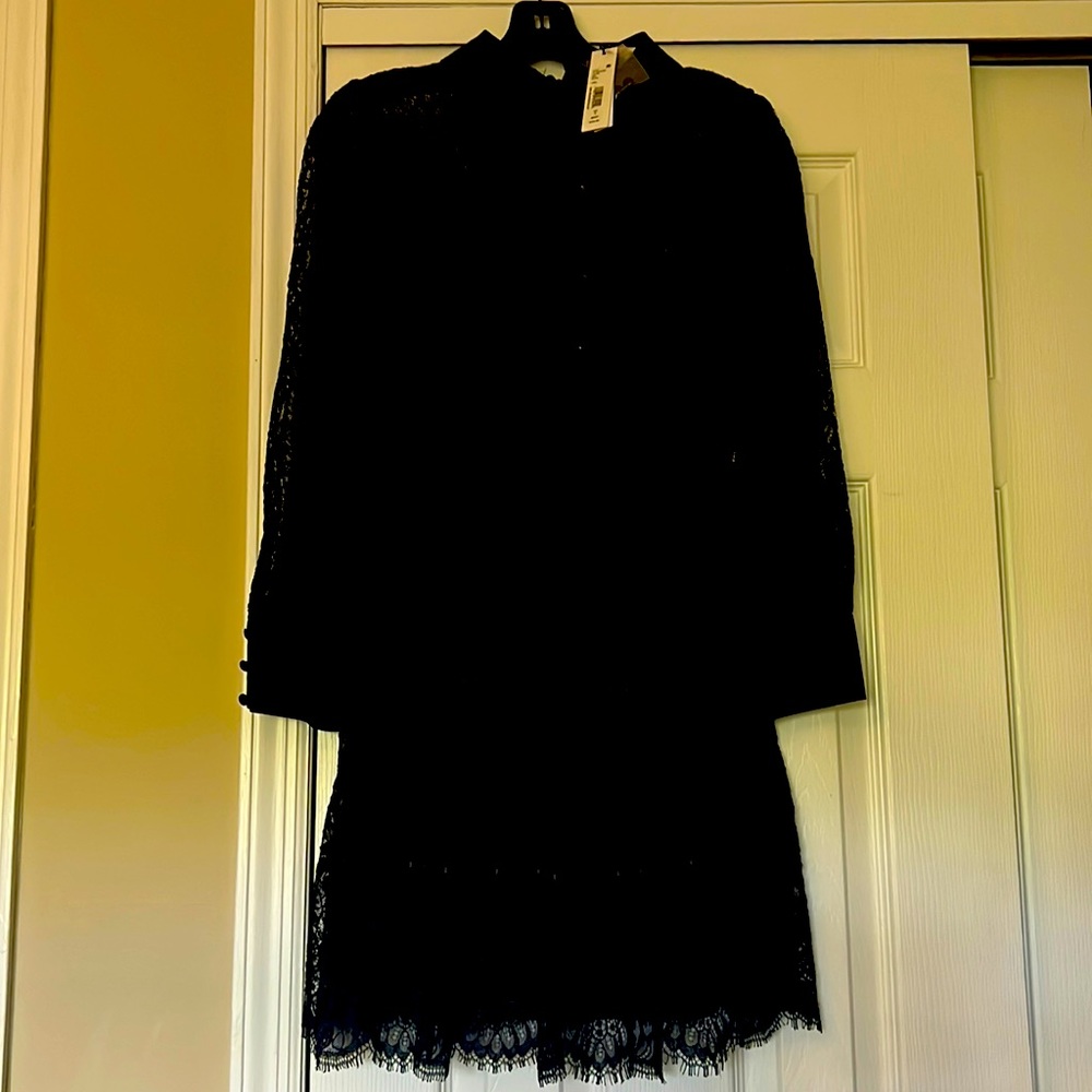 New black lace Alice and Olivia dress